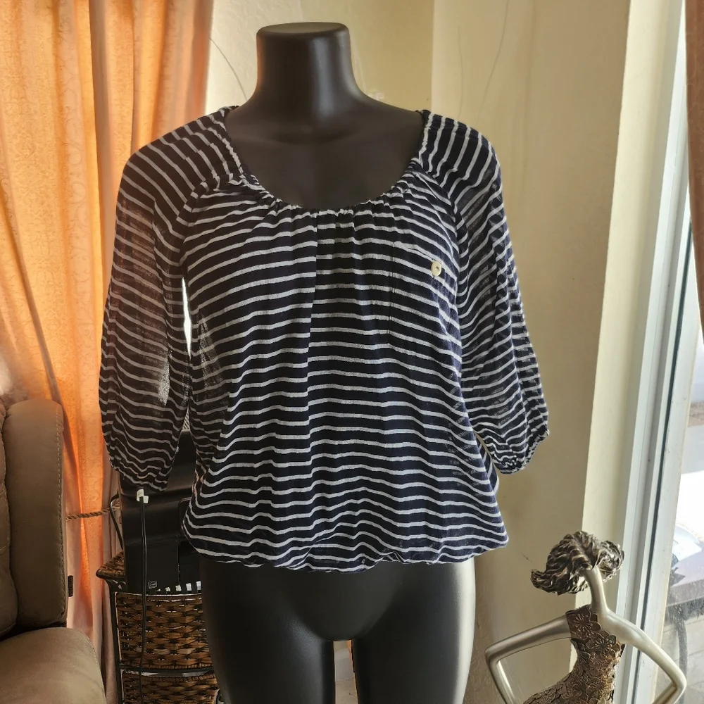 J.Crew Whisper Gauze Peasant Blouse Top size XXS NEW
